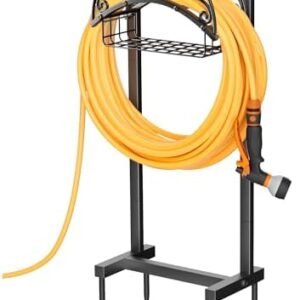 Gayuteay Garden Water Hose Holder with Storage Basket for Outside