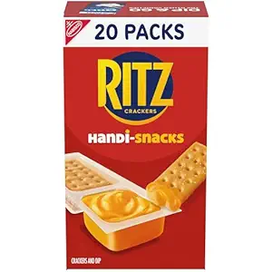 Handi-Snacks RITZ Crackers 'N Cheesy Dip Snack Packs, 20 Snack Packs