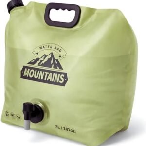 Camping Water Container 2 Gallon Collapsible Water Jug with Spout - Reusable Plastic Flasks, Foldable Empty Gallon Jug for Water Storage, Water Bag for Outdoor Hiking Emergency Prep (1 Pack)