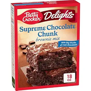 Betty Crocker Supreme Chocolate Chunk Brownie Mix, 18 oz
