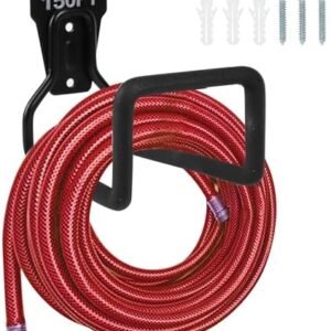 Metal Garden Hose Holder Wall Mounted Water Hose Holder for Outside Yard