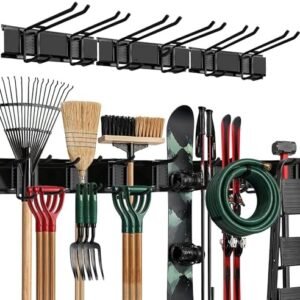 TIDYME Garage Wall Organizer, Shovel Holder Wall Mount, 48" Double Hooks