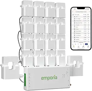 Emporia Vue 3 Home Energy Monitor - Smart Home Automation Module and Real Time Electricity Usage Monitor, Power Consumption Meter, Solar and Net Metering for UL Certified Safe Energy Monitoring
