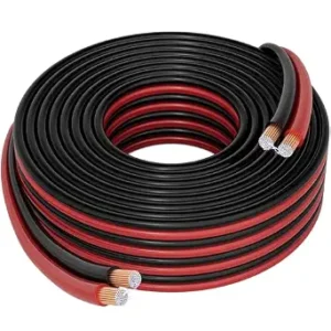 HiFind 12/2 Gauge 25 FT Red Black Hookup Electrical Wire Cable LED Strips Extension Cord 12V/24V DC, 12AWG Flexible Speaker Wire Cable for Car Audio, Home Theater, LED Ribbon Lamp Tape Lighting