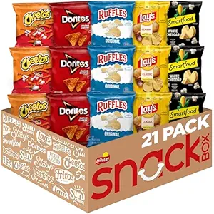 Frito-Lay Classic Mix Variety Pack, Single Serve Snack Bags (Pack of 21)