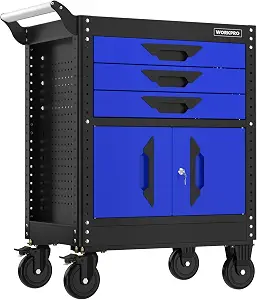 WORKPRO 27.5-Inch Rolling Tool Cabinet, 405 LBS Capacity