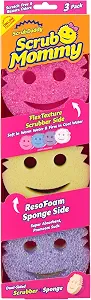 Scrub Mommy Kitchen Sponges - Dual-Sided Dish Sponges for Scrubbing - Non-Scratch Cleaning Sponges for Washing Dishes, Bathroom & Multi-Surface Cleaning - Online Exclusive (3 Count)