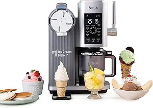 Ninja Creami Scoop & Swirl 13-in-1 Ice Cream and Soft Serve Maker, NC701
