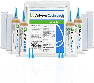advion 383920 4 Tubes and 4 Plungers Cockroach German Roach Pest Control Inse, Brown