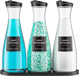 3 Pack Laundry Detergent Dispenser Container, 54OZ Laundry Soap Dispenser